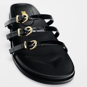Zara Buckled Strap Sandals